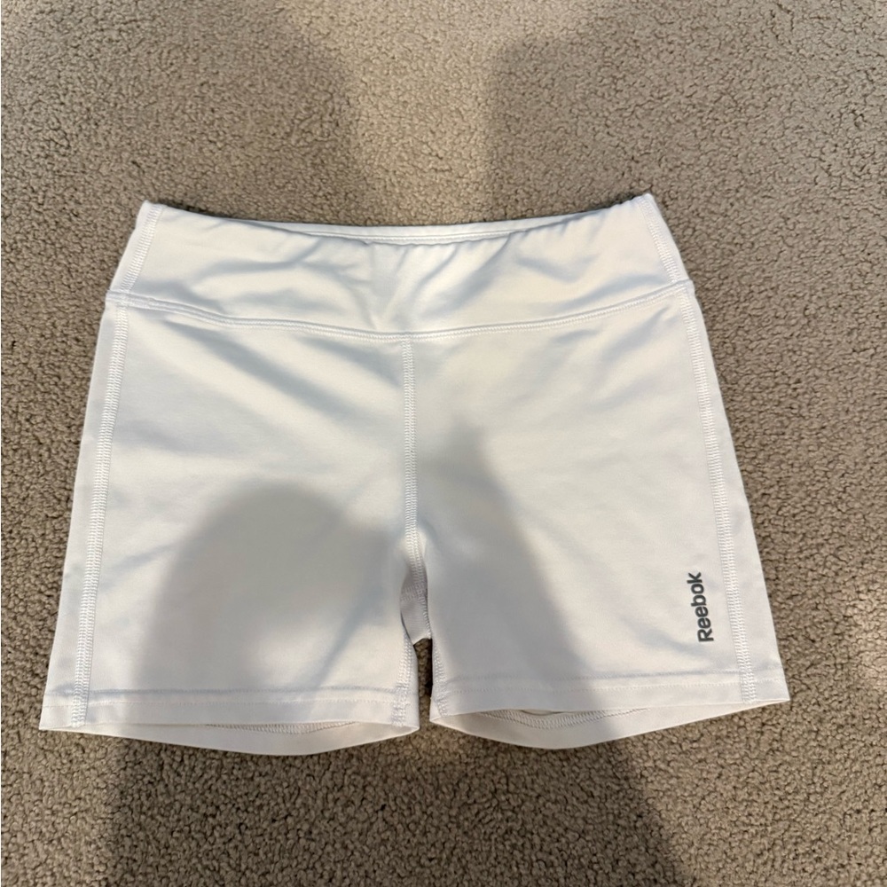 Reebok Girl's White Athletic Shorts